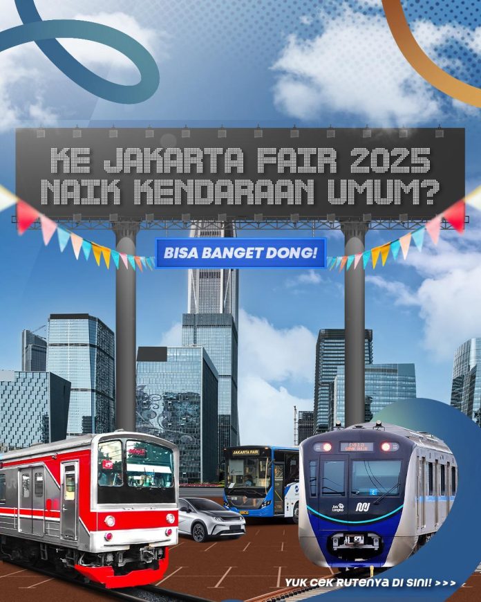 Panduan transportasi umum praktis dan hemat Menuju Jakarta Fair Kemayoran (PRJ) 2025.