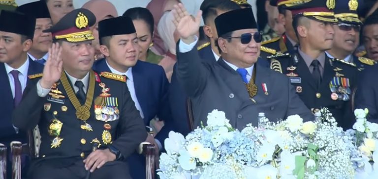 Prabowo: Polri Harus Membela Rakyat dan Dukung Ketahanan Pangan