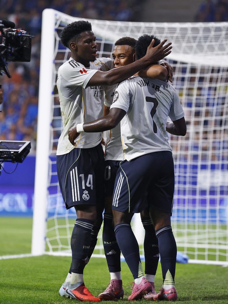 Mbappe Brace, Vinicius Lengkapi Kemenangan Real Madrid 3-0 atas Oviedo