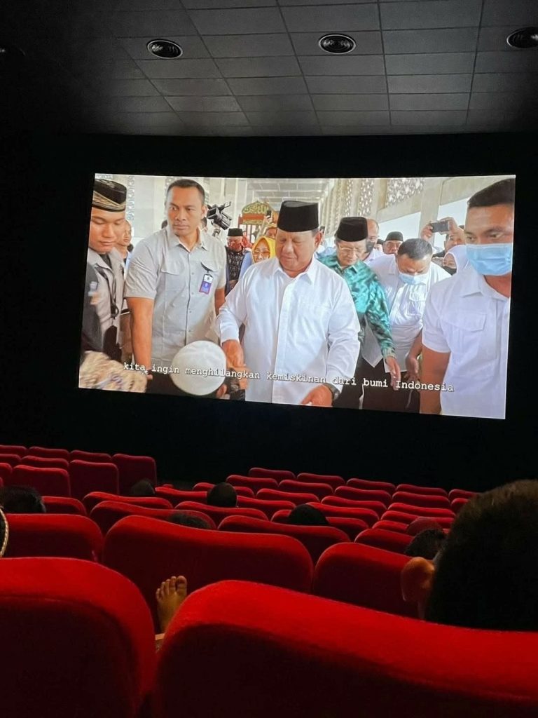 Video Capaian Pemerintah Prabowo Tayang di Bioskop, Menuai Pro dan Kontra Publik