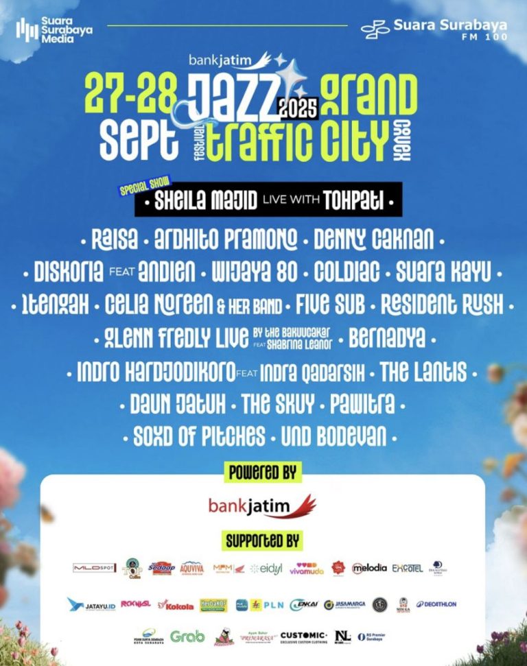 Jazz Traffic Festival 2025 di Grand City Surabaya, Rayakan Musik dengan Tema ‘Be Yourself’