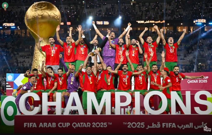 Timnas Maroko menjuarai Piala Arab FIFA 2025 usai mengalahkan Yordania 3-2 lewat perpanjangan waktu pada laga final di Stadion Lusail, Qatar, Kamis (18/12/2025).