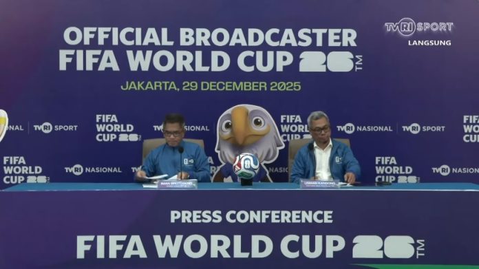 Televisi Republik Indonesia (TVRI) resmi menjadi pemegang hak siar Piala Dunia 2026 di Indonesia, dengan seluruh pertandingan disiarkan secara gratis.