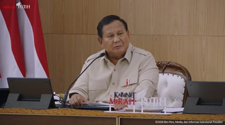 Prabowo Pimpin Taklimat Awal Tahun Kabinet Merah Putih di Hambalang
