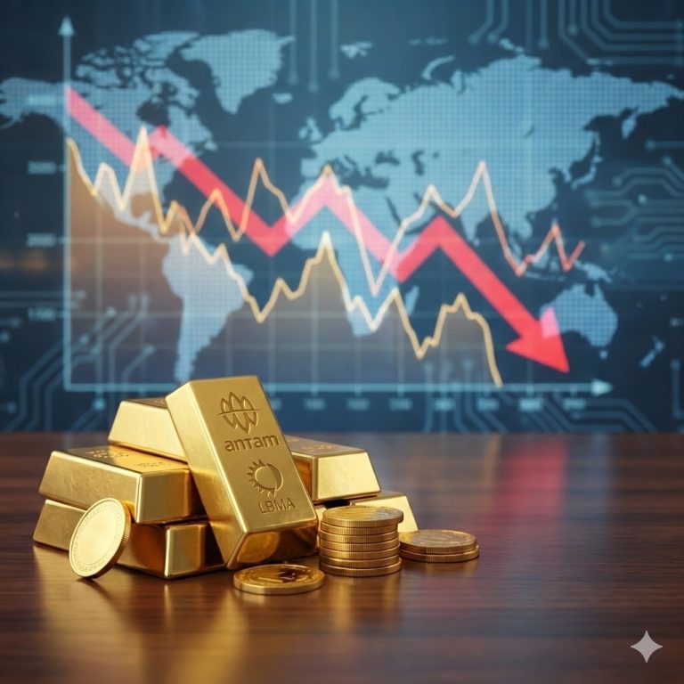 Harga Emas Antam Turun Rp 15.000 per Gram pada 22 Januari 2026