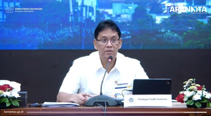 Kementerian Keuangan RI Menteri Keuangan Purbaya Yudhi Sadewa saat menyampaikan pemaparan dalam konferensi pers APBN KiTa di kantor pusat Kementerian Keuangan, Jakarta Pusat, Senin (23/2/2026). (Foto: tangkapan layar kanal YouTube Kementerian Keuangan RI)