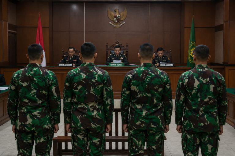 Empat Anggota BAIS TNI Jalani Sidang Tuntutan Kasus Air Keras Andrie Yunus Besok