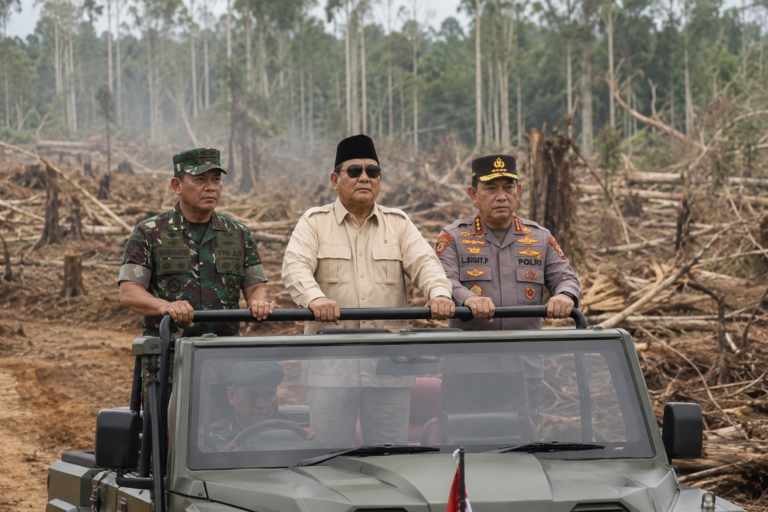 Prabowo Sebut Ada Aparat Jadi Beking Pelanggar Hukum: “Kalau Enggak Ijo, Ya Cokelat”