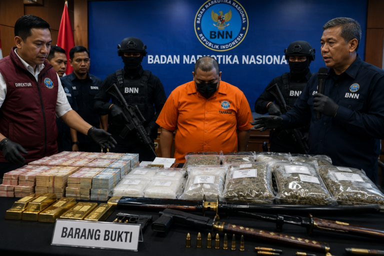 BNN Tangkap Bos Narkoba Kampung Bahari, Aset Rp39,9 Miliar Disita