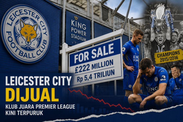 Leicester City Dijual Rp5,4 Triliun, Klub Juara Premier League Terpuruk