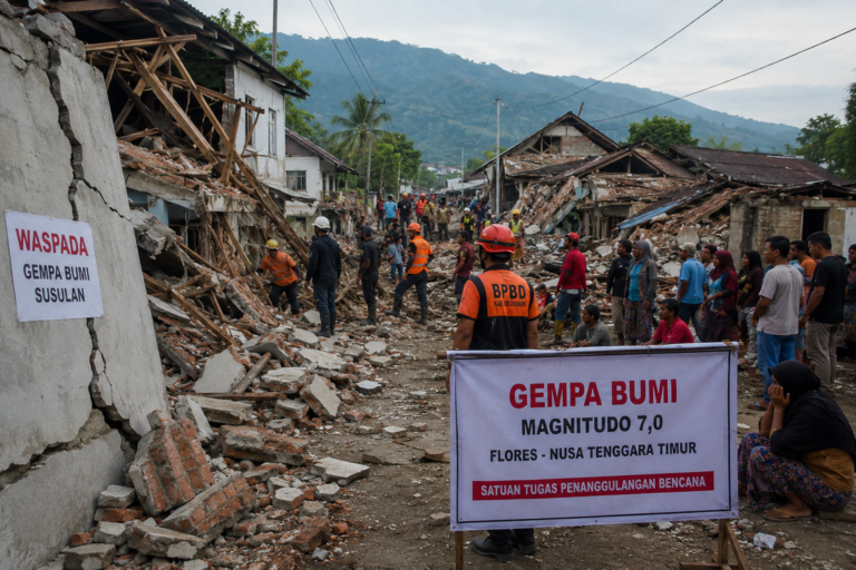Gempa Flores M 7, 14 Orang Tewas, BNPB: Data Masih Diverifikasi