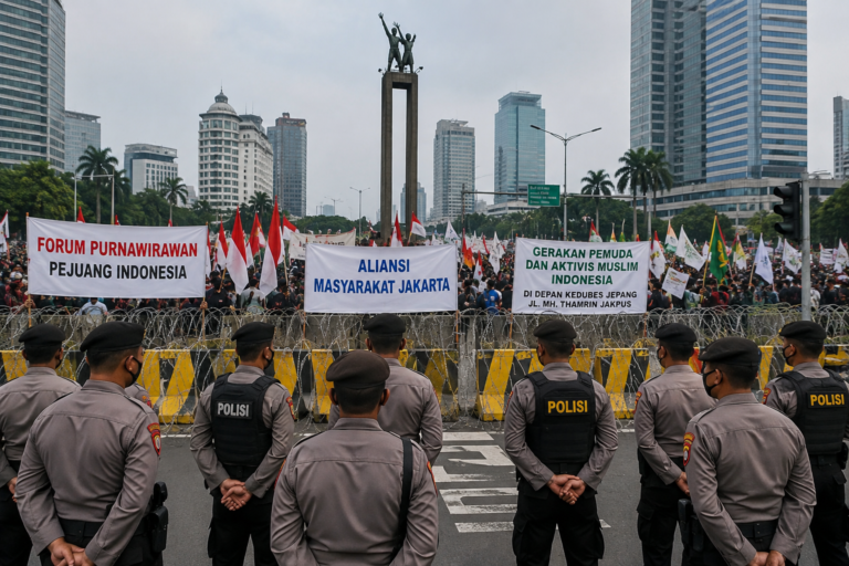 Demo di Jakarta Pusat Hari Ini, 1.358 Personel Gabungan Disiagakan