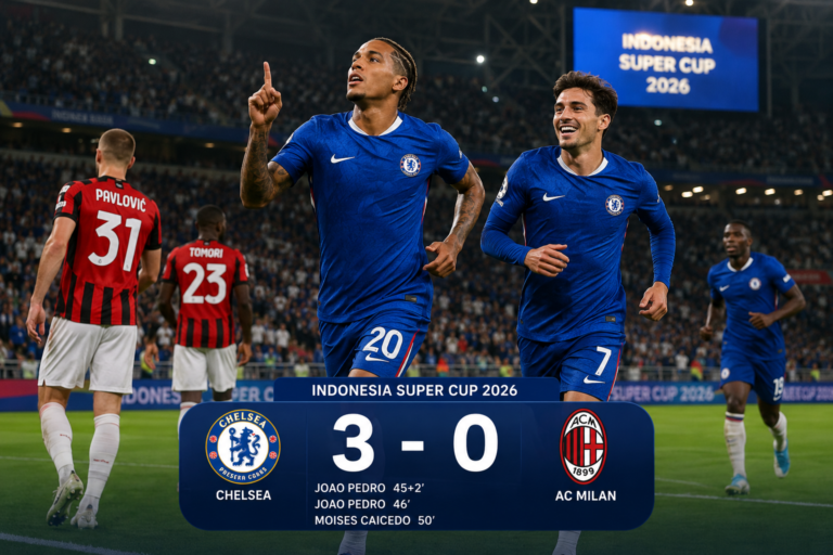 Chelsea Kalahkan AC Milan 3-0 di Indonesia Super Cup 2026